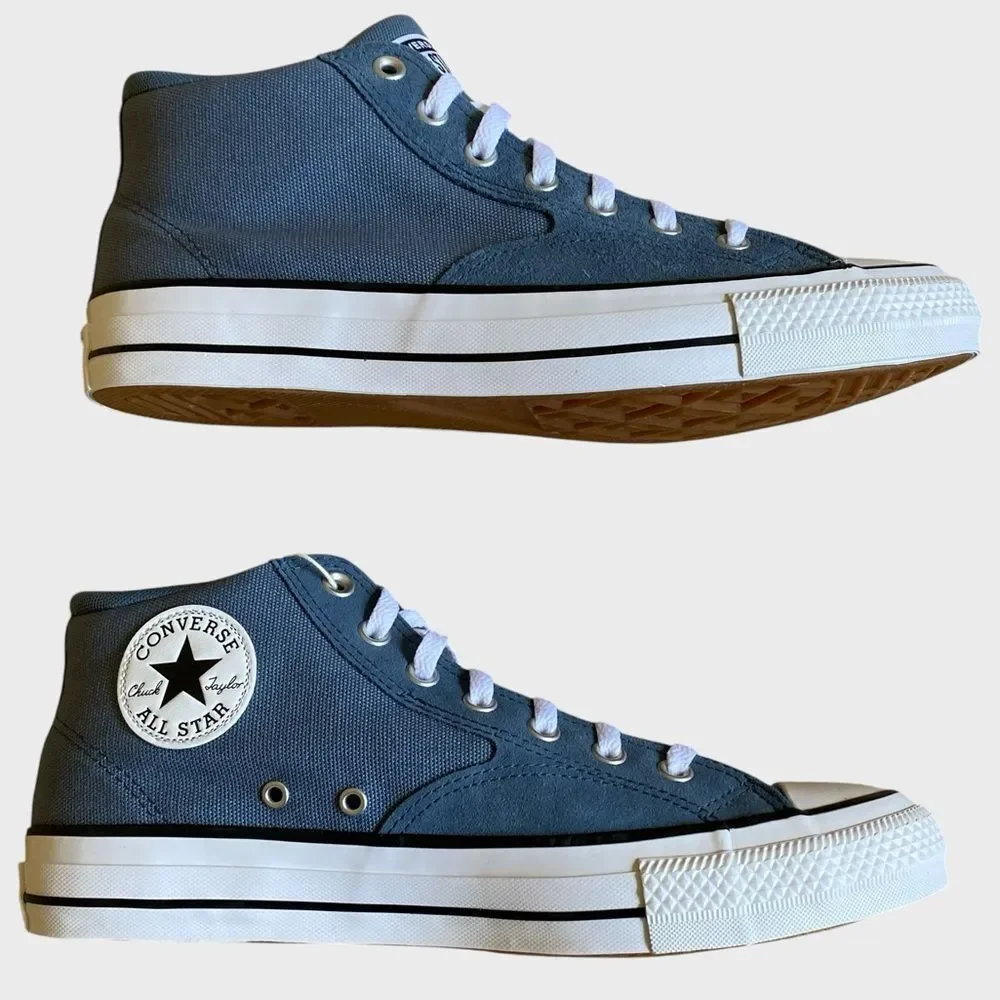 NWB Converse CTAS Malden Street Canvas & Suede Mid Sneakers Mens 10 Wms 12 Blue